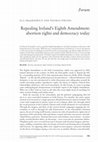 Research paper thumbnail of Repealing Ireland's Eighth Amendment: abortion rights and democracy today