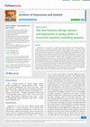 Research paper thumbnail of The link between allergic disease and depression in young adults: A structural equation modelling analysis