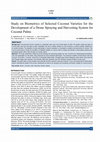 Research paper thumbnail of Study on Biometrics of Selected Coconut Varieties for the Development of a Drone Spraying and Harvesting System for Coconut Palms