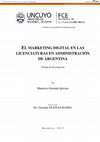 Research paper thumbnail of El marketing digital en las licenciaturas en administración de Argentina