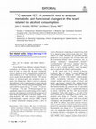 Research paper thumbnail of 11C-acetate PET: A powerful tool to analyze metabolic and functional changes in the heart related to alcohol consumption