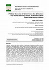 Research paper thumbnail of Political Economy of Greenhouse Gas Emissions and Human Security Threat: An Evidence from Niger Delta Region, Nigeria