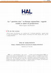 Research paper thumbnail of La « question rom » en Europe aujourd'hui : Regards croisés et mises en perspectives