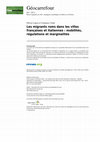 Research paper thumbnail of Les migrants roms dans les villes françaises et italiennes : mobilités, régulations et marginalités