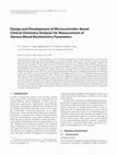 Research paper thumbnail of Design and Development of Microcontroller-Based Clinical Chemistry Analyser for Measurement of Various Blood Biochemistry Parameters