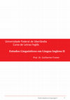 Research paper thumbnail of Estudos Linguísticos em Língua Inglesa II