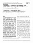 Research paper thumbnail of A new mutant of Arabidopsis disturbed in its roots, right-handed slanting, and gravitropism defines a gene that encodes a heat-shock factor