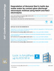 Research paper thumbnail of Degradation of Remazol Red in batik dye waste water by contact glow discharge electrolysis method using NaOH and NaCl electrolytes