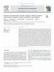 Research paper thumbnail of Evaluation and optimization of border irrigation in different irrigation seasons based on temporal variation of infiltration and roughness