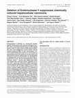 Research paper thumbnail of Deletion of Endonuclease V suppresses chemically induced hepatocellular carcinoma