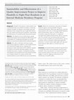 Research paper thumbnail of Sustainability and Effectiveness of a Quality Improvement Project to Improve Handoffs to Night Float Residents in an Internal Medicine Residency Program