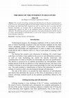 Research paper thumbnail of The Role of the Internet in Self-Study