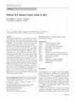 Research paper thumbnail of Human IL6 enhances leptin action in mice