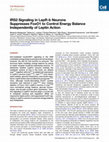 Research paper thumbnail of IRS2 Signaling in LepR-b Neurons Suppresses FoxO1 to Control Energy Balance Independently of Leptin Action