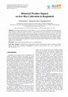 Research paper thumbnail of Historical Weather Impacts on boro Rice Cultivation in Bangladesh