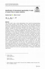 Research paper thumbnail of Identification of international opportunities: A study of mature firms in mature industries