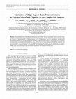 Research paper thumbnail of Fabrication of high-aspect-ratio microstructures on planar and nonplanar surfaces using a modified LIGA process