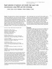 Research paper thumbnail of Rapid replication of polymeric and metallic high aspect ratio microstructures using PDMS and LIGA technology