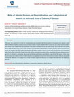 Research paper thumbnail of Role of Abiotic Factors on Diversification and Adaptation of Insects in Selected Area of Lahore, Pakistan