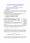 Research paper thumbnail of Real numbers and points on the number line with regard to Cantor's diagonal argument