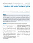 Research paper thumbnail of Historical Trends and Recent Developments in Solar Greenhouse Dryer Operated Under Active Mode: A Review