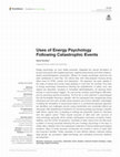 Research paper thumbnail of Uses of Energy Psychology Following Catastrophic Events