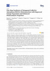 Research paper thumbnail of One Step Synthesis of Tetragonal-CuBi2O4/Amorphous-BiFeO3 Heterojunction with Improved Charge Separation and Enhanced Photocatalytic Properties