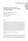 Research paper thumbnail of The sacred in Cuba, Haiti, Brazil and Benin Republic: aspects of a linguistic and cultural dialogue