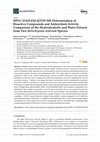 Research paper thumbnail of HPLC-DAD-ESI-QTOF-MS Determination of Bioactive Compounds and Antioxidant Activity Comparison of the Hydroalcoholic and Water Extracts from Two Helichrysum italicum Species