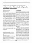 Research paper thumbnail of In-situ penetration of ionic liquids during surface densification of Scots pine