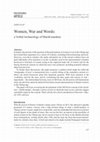 Research paper thumbnail of Women, War and Words: a Verbal Archaeology of Shield-maidens