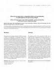 Research paper thumbnail of Efecto de la temperatura y humedad relativa en la germinación de esporangios de Bremia lactucae Regel