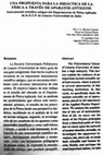 Research paper thumbnail of Una propuesta para la didáctica de la Física a través de aparatos antiguos: Instrumental científico antiguo del Departamento de Física Aplicada de la E.U.P. de Linares (Universidad de Jaén)