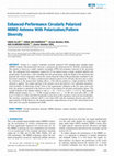 Research paper thumbnail of Enhanced-Performance Circularly Polarized MIMO Antenna With Polarization/Pattern Diversity