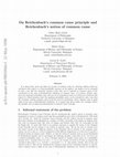 Research paper thumbnail of On Reichenbach's common cause principle and Reichenbach's notion of common cause