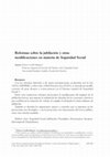 Research paper thumbnail of Reformas sobre la jubilación y otras modificaciones en materia de Seguridad Social