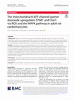 Research paper thumbnail of The mitochondrial K-ATP channel opener diazoxide upregulates STIM1 and Orai1 via ROS and the MAPK pathway in adult rat cardiomyocytes