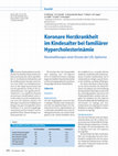 Research paper thumbnail of Koronare Herzkrankheit im Kindesalter bei familiärer Hypercholesterinämie