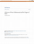 Research paper thumbnail of A Review of Peters\u27 Muhammad and the Origins of Islam