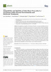 Research paper thumbnail of Adaptability and Stability of Faba Bean (Vicia faba L.) Accessions under Diverse Environments and Herbicide Treatments