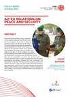 Research paper thumbnail of AU–EU Relations on Peace and Security