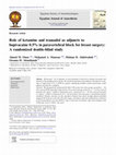 Research paper thumbnail of Role of ketamine and tramadol as adjuncts to bupivacaine 0.5% in paravertebral block for breast surgery: A randomized double-blind study