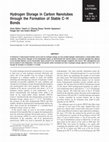 Research paper thumbnail of Hydrogen Storage in Carbon Nanotubes through the Formation of Stable C−H Bonds