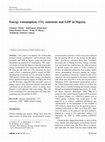 Research paper thumbnail of Energy consumption, CO2 emissions and GDP in Nigeria