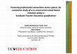 Research paper thumbnail of Fostering professional connections across spaces: An evaluative study of a co-constructed school-based initiative within a Graduate Teacher Education qualification