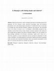 Research paper thumbnail of Is Zhuangzi a self-refuting skeptic and relativist? A reassessment