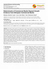 Research paper thumbnail of Determinants of Commercial Banks Deposit Growth Evidence from Ethiopian Commercial Banks