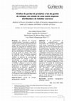 Research paper thumbnail of Análise de perdas de produtos a luz da gestão de estoque um estudo de caso numa empresa distribuidora de bebidas cearense