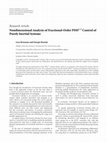 Research paper thumbnail of Nondimensional Analysis of Fractional-Order PDD1/2 Control of Purely Inertial Systems