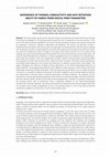 Research paper thumbnail of Dependence of Thermal Conductivity and Heat Retention Ability of Fabrics from Digital Print Parameters